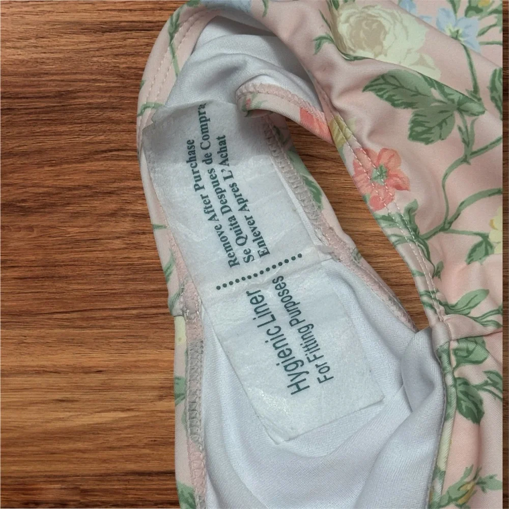 Janie and Jack Ruffle Shoulder Floral One Piece Swimsuit Size 12 NWOT - Picture 4 of 5